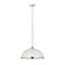 Z-Lite Landry 1 Light Pendant, Matte White & Brushed Nickel 1004P20-MW-BN - alternate 6